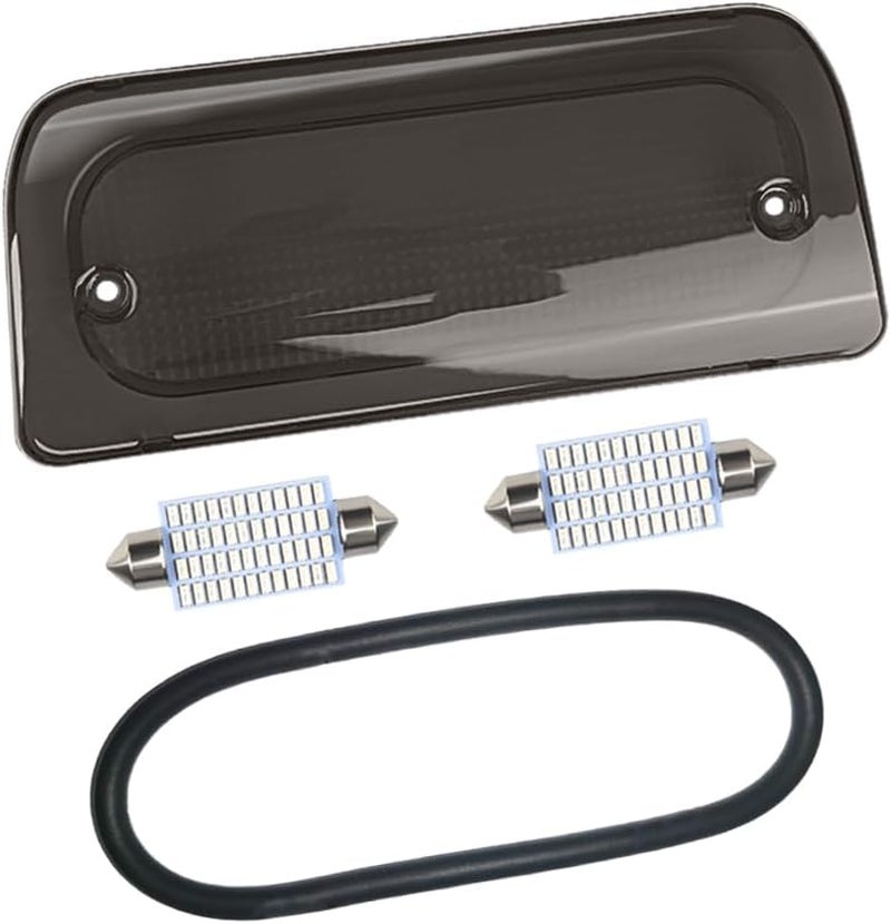 RAVSOFT 3rd Third Brake Light Lens Smoked Cover with Seal Gasket Extended Cab Only Compatible with 1994-2003 Chevy S10 GMC Sonoma 1997-2000 Isuzu Hombre High Mount Stop Lamp Assembly - Image 1